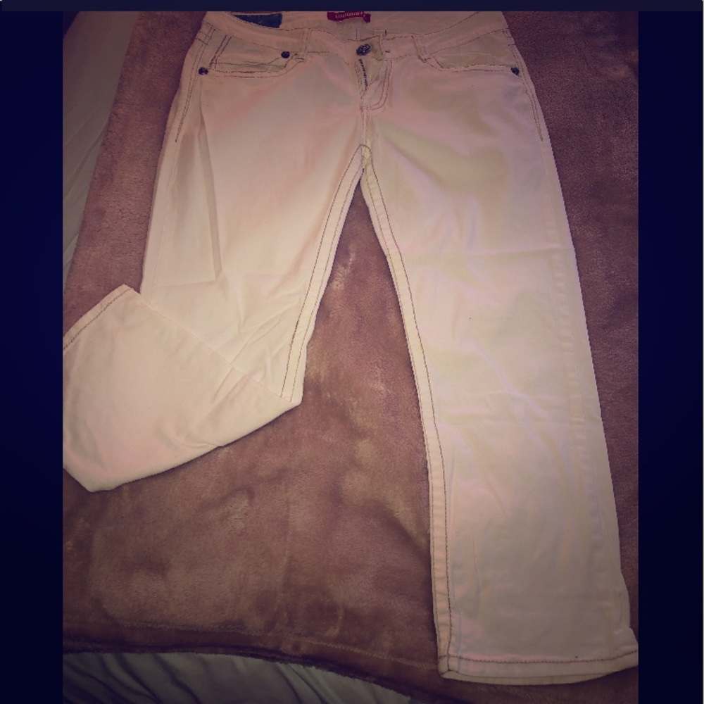 Union Bay lightweight white cargo pants